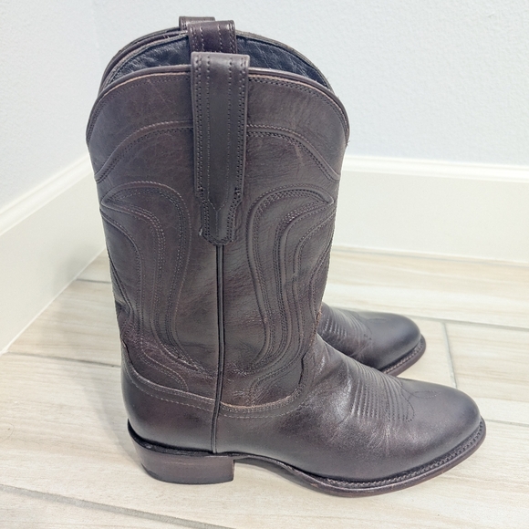 Tecovas Cartwright Brown Leather Cowboy Boots - Picture 1 of 6